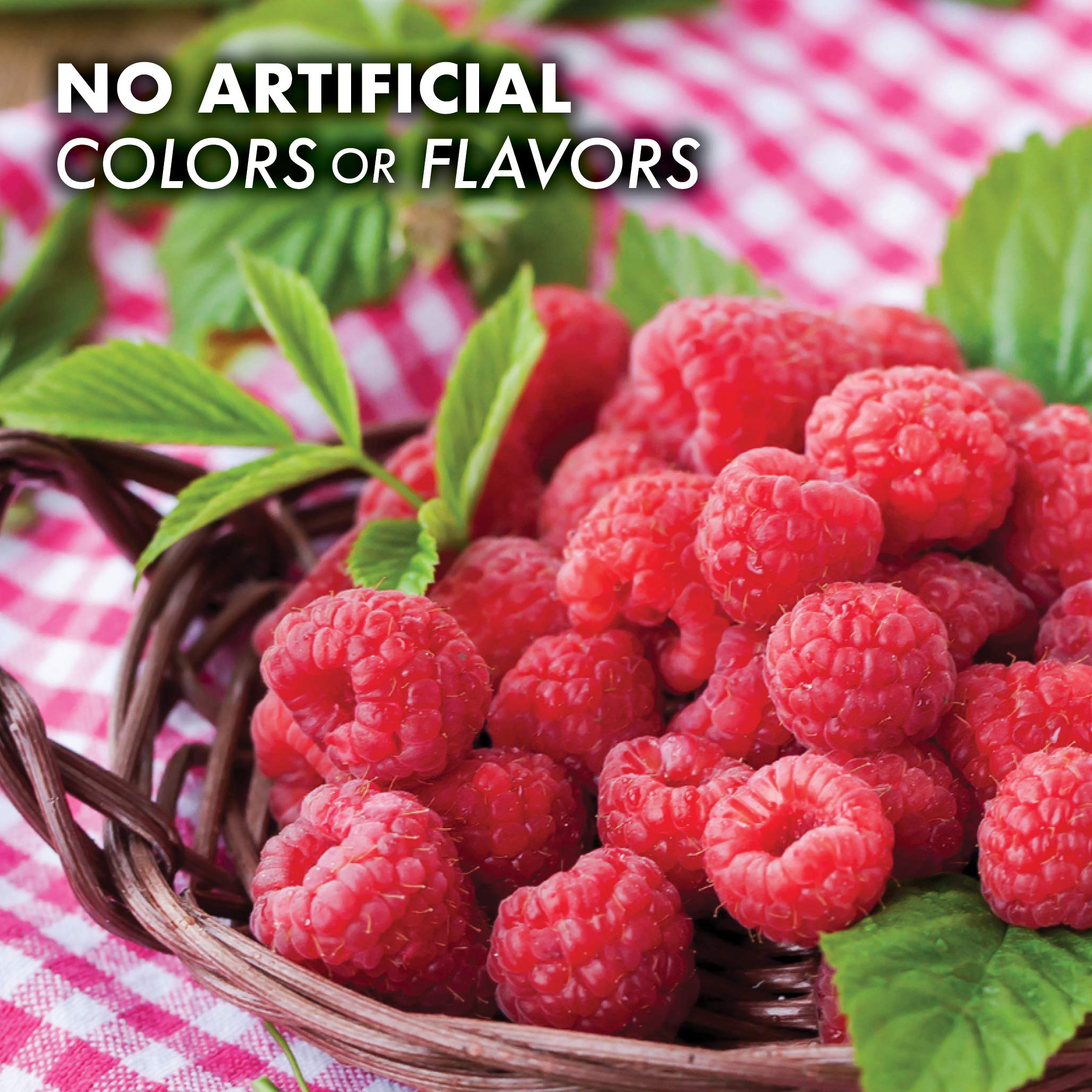 BlueBonnet Raspberry-flavored drops highlight flavor and easy dosing.
