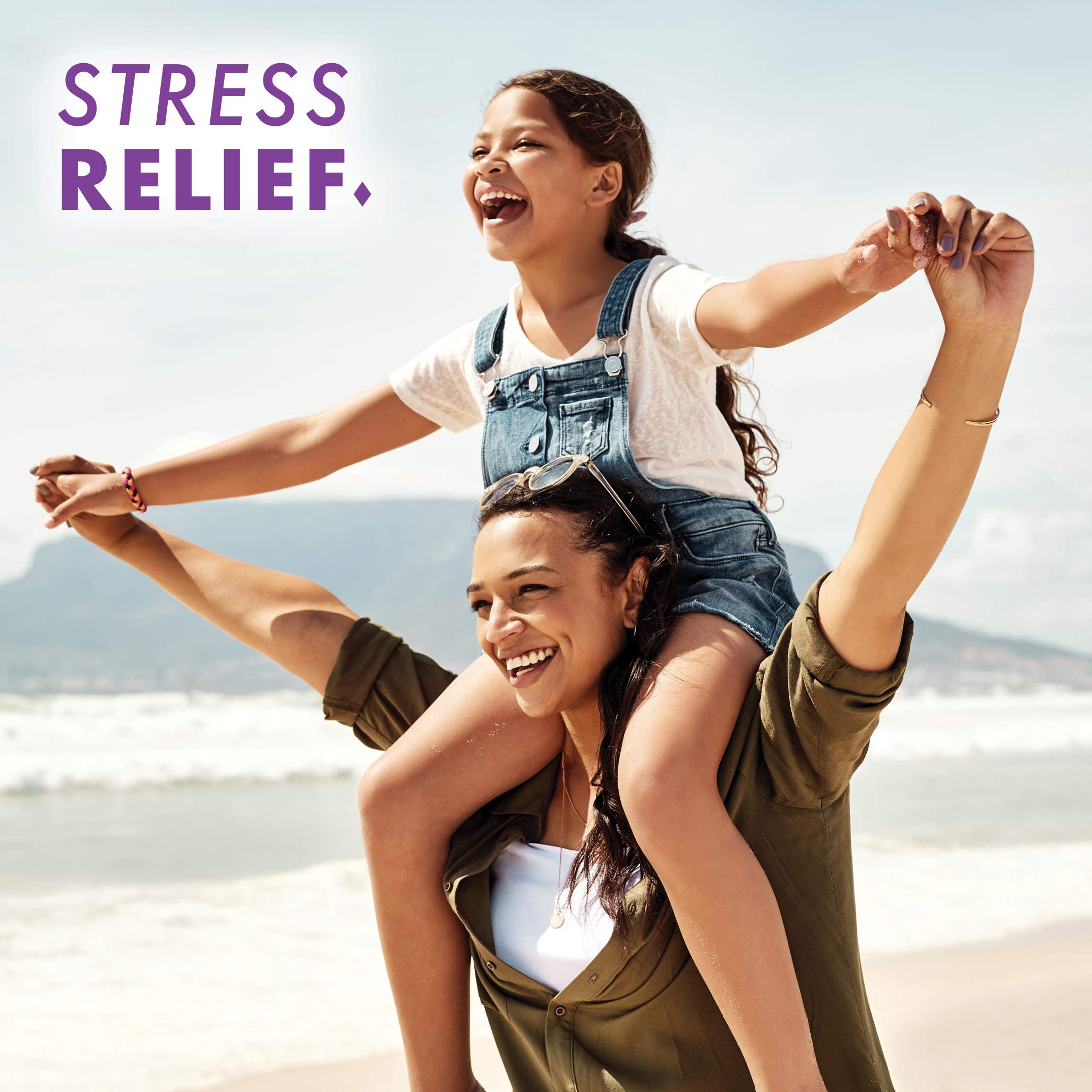BlueBonnet Stress Relief herbal blend highlighting sustainably sourced extracts.
