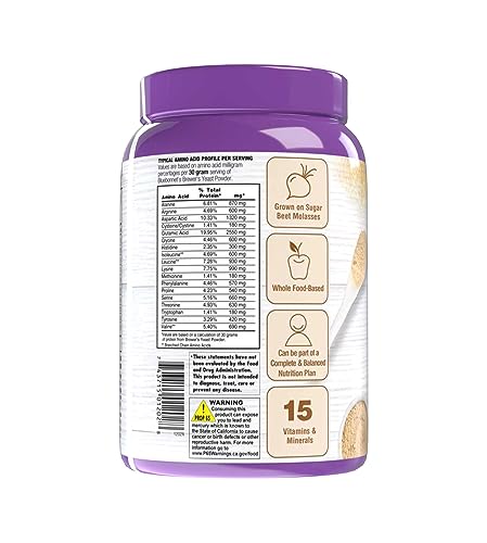 Close-up label of BlueBonnet powder, gluten-free and kosher certifications.