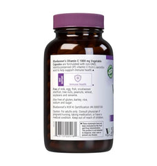BlueBonnet Vitamin C 1000 mg label highlights allergen-free ingredients.