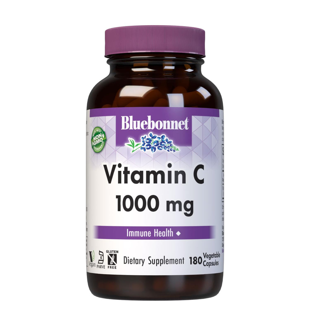 BlueBonnet Vitamin C 1000 mg vegetable capsules for daily immune support.