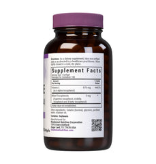 BlueBonnet Vitamin E 1000 IU softgels label showing dosage and ingredients for easy reference.