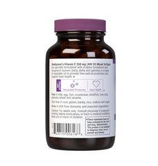 Bluebonnet Vitamin E softgels capsules ready for easy daily supplementation