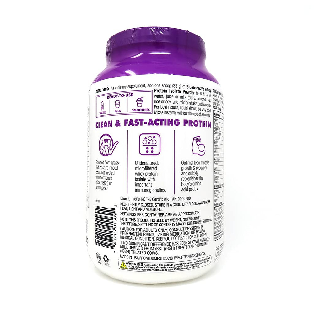 BlueBonnet whey isolate brew cup for protein-enhanced beverages