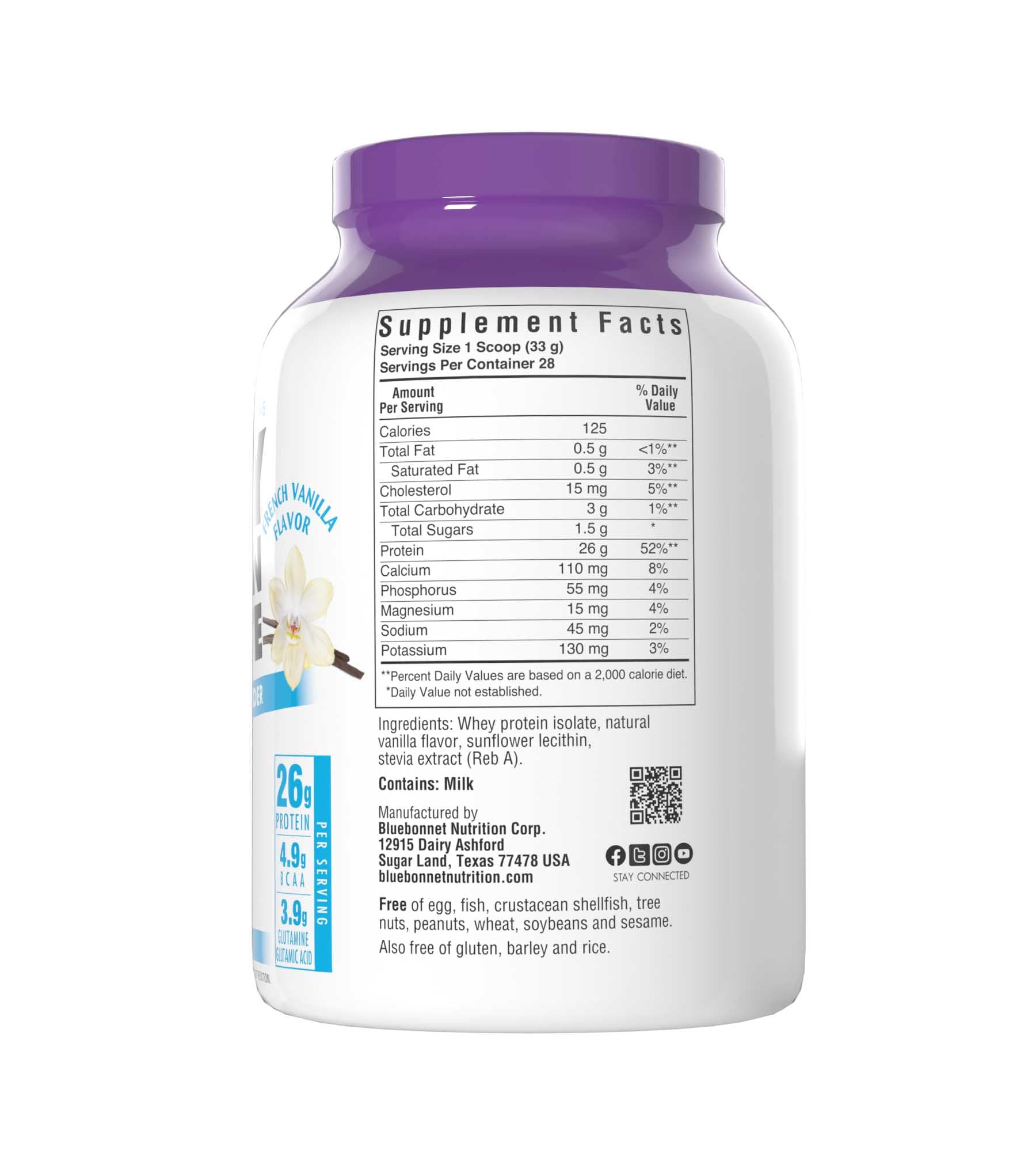 BlueBonnet gluten-free badge on tub for dietary compatibility