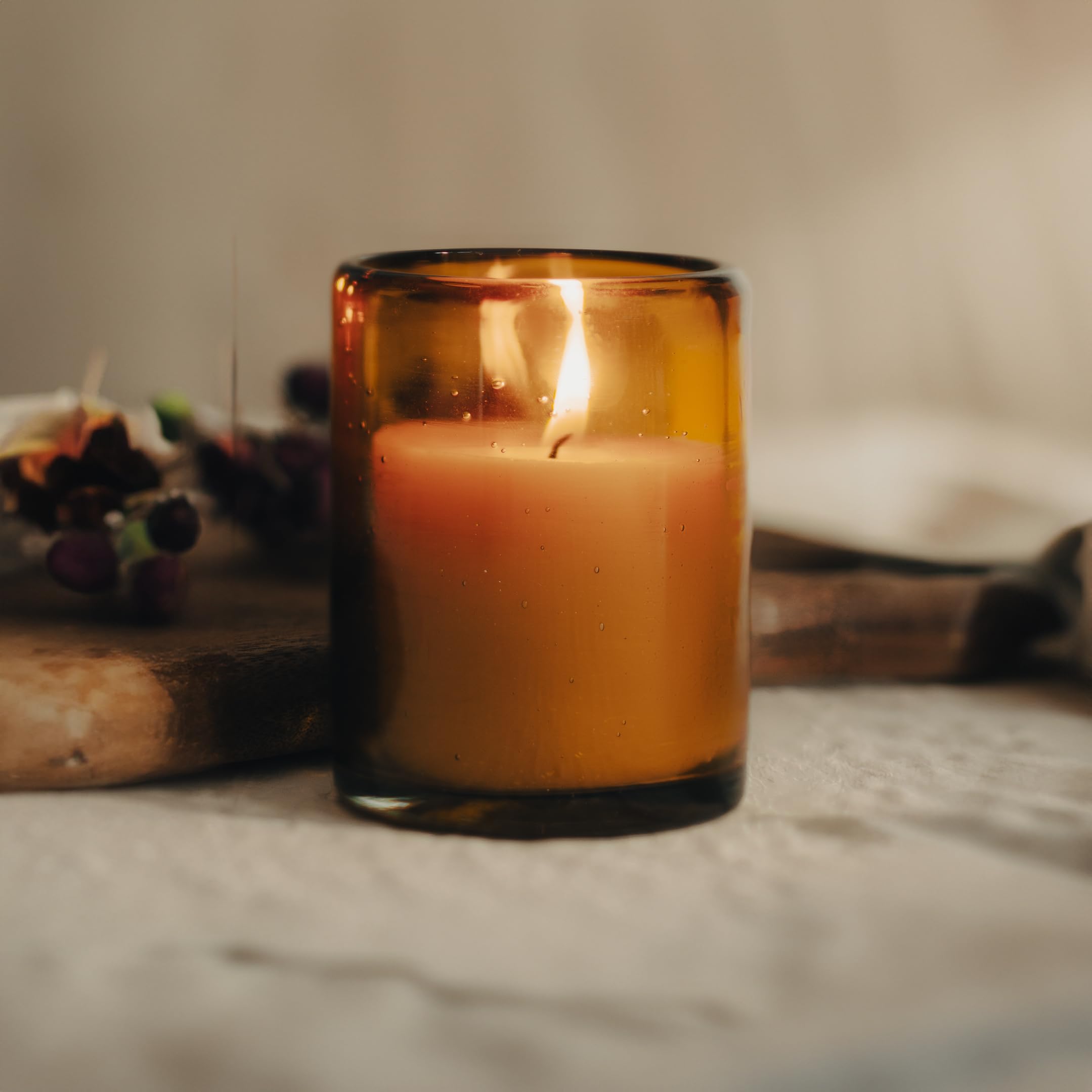 Bluecorn Beeswax candle packaged as a thoughtful gift for home lovers