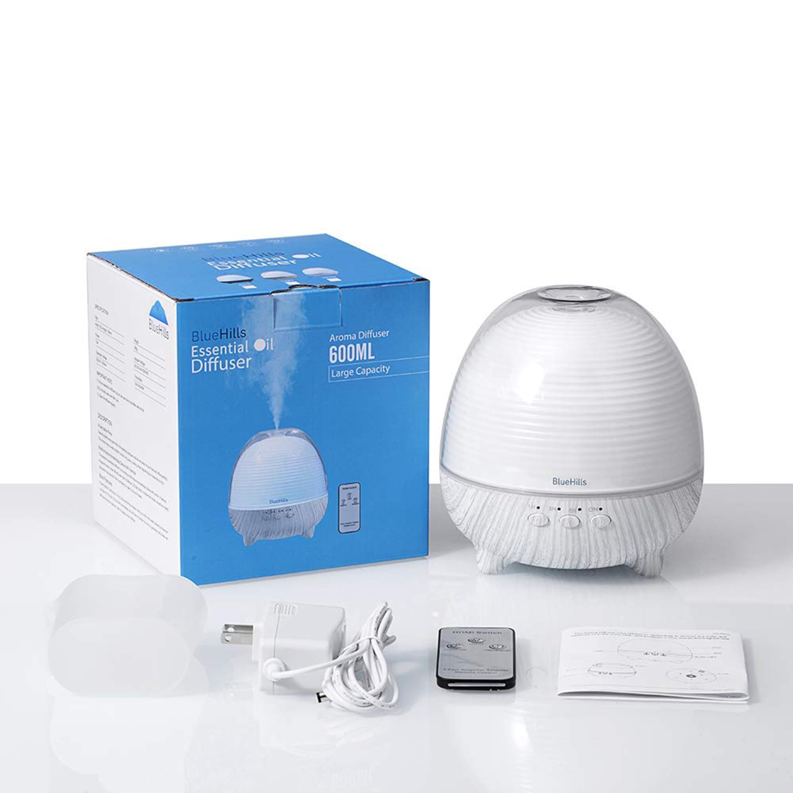 BlueHills large-room diffuser distributes aroma evenly across spaces