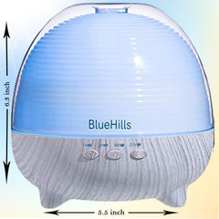 BlueHills diffuser cycles seven LED colors to set mood