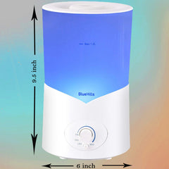 BlueHills diffuser displaying strong mist output for room coverage