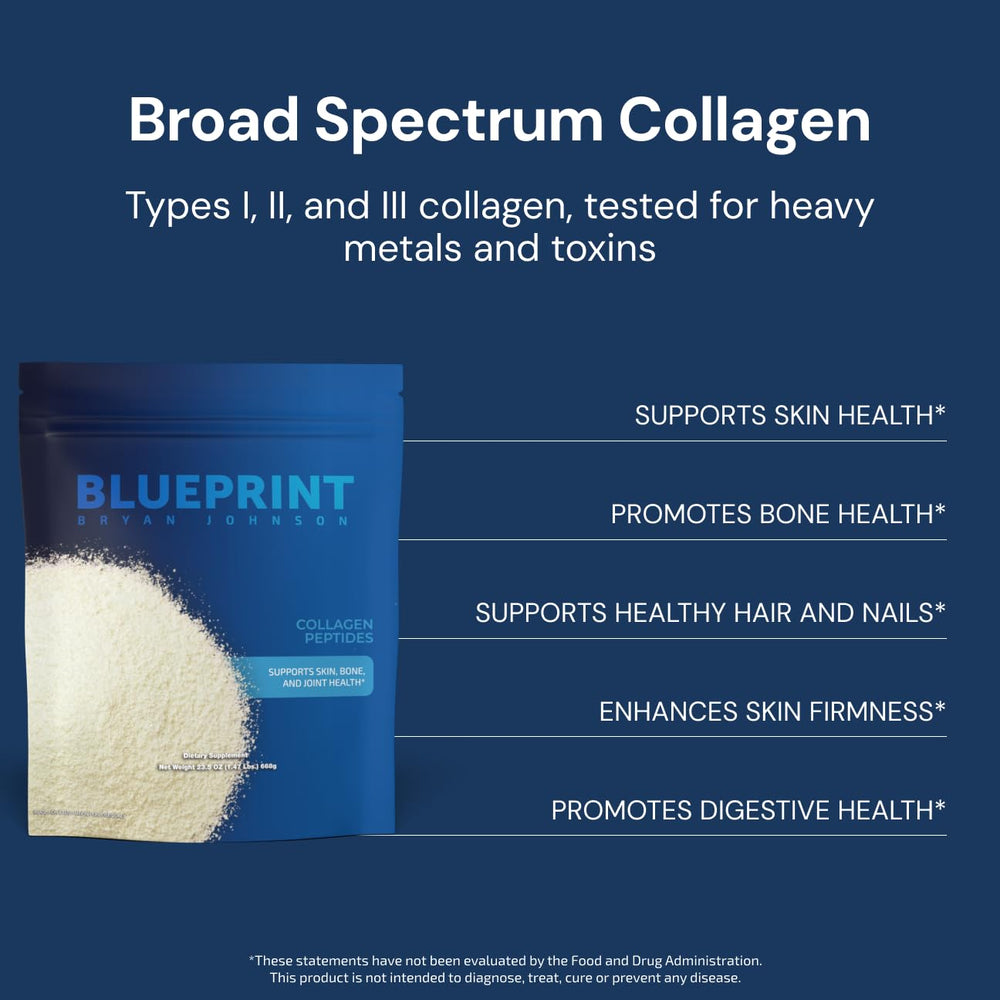 Blueprint Bryan Johnson collagen powder blends into coffee smoothly