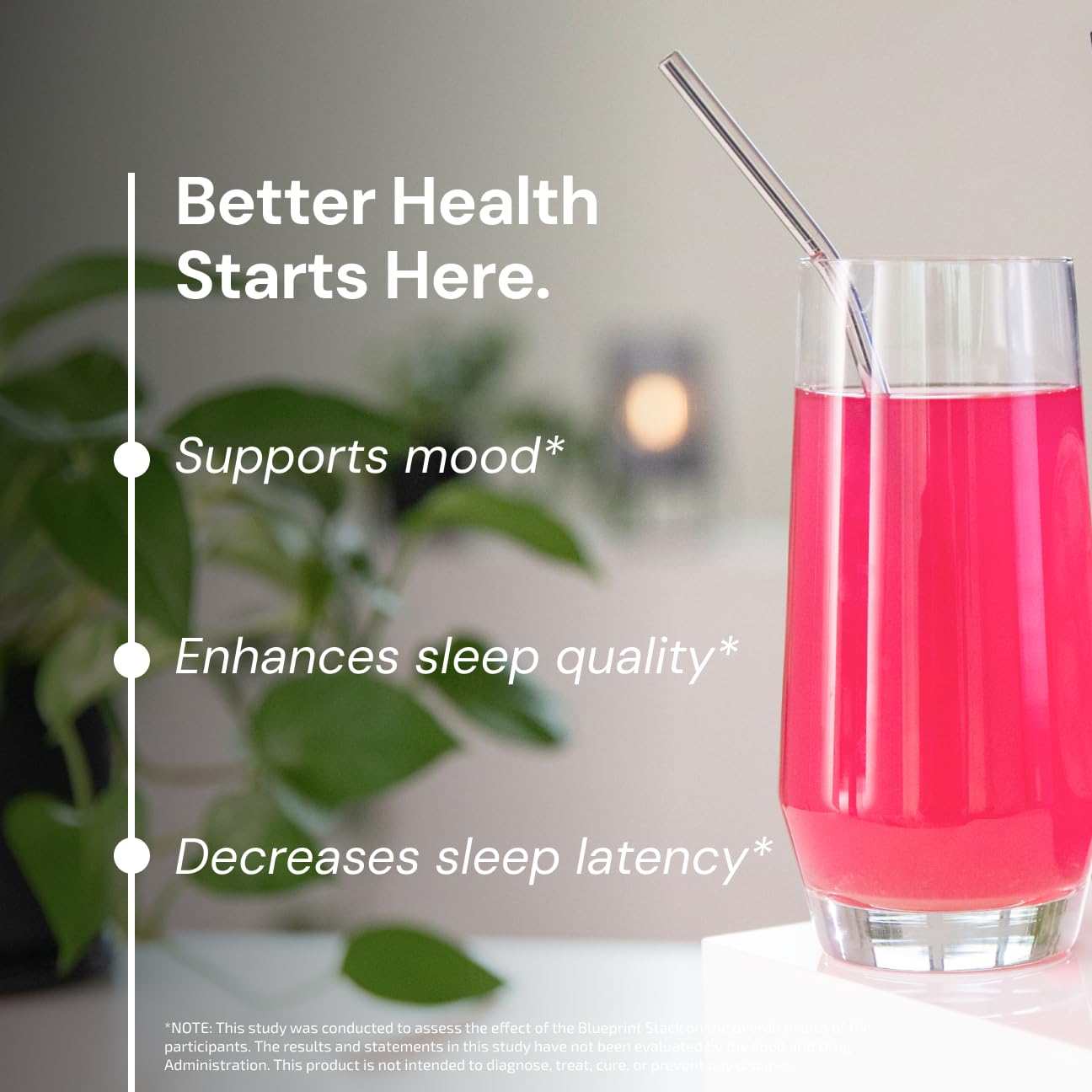 Lifestyle scene with active person using Longevity Mix post-workout