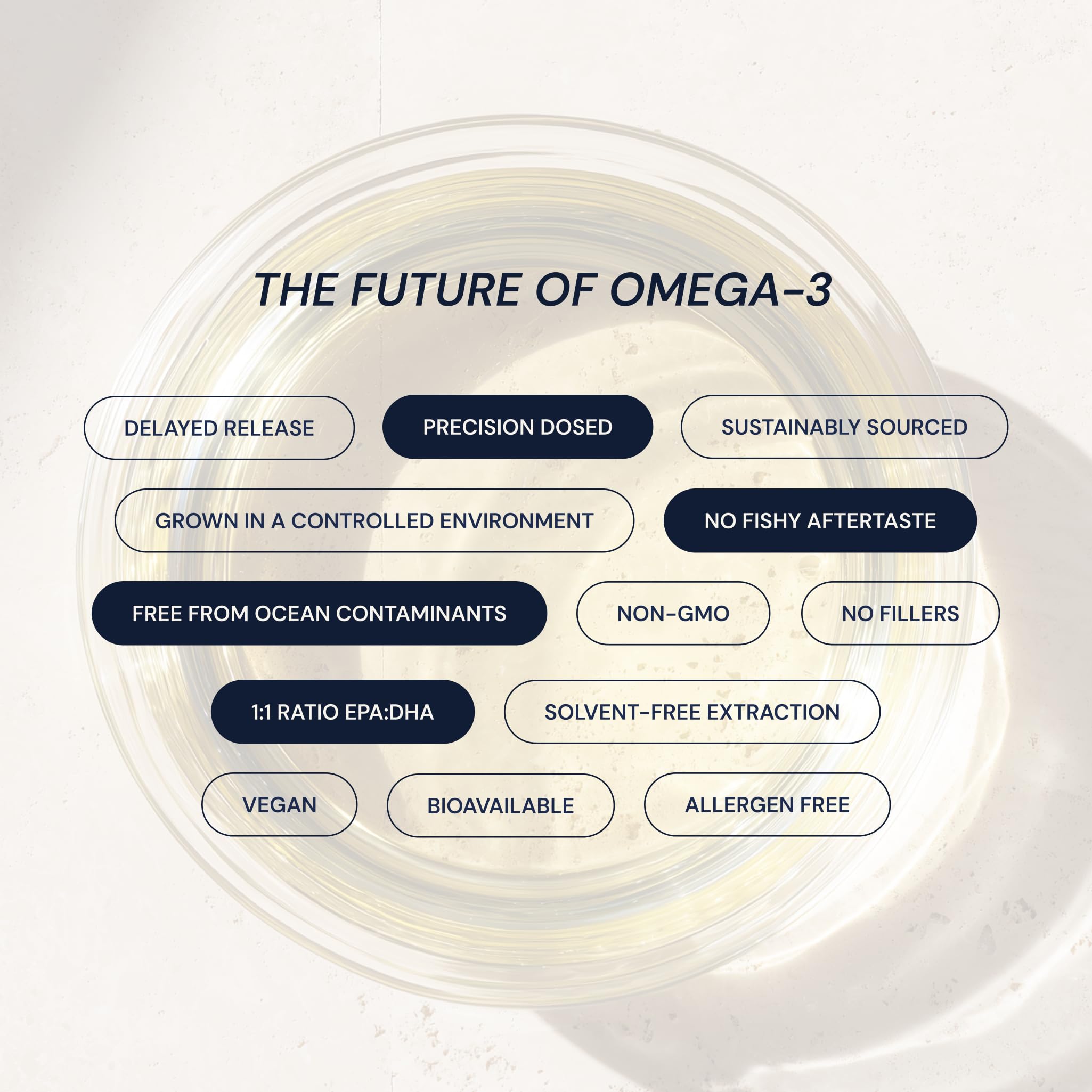 Blueprint Bryan Johnson Omega-3 bottle on a desk scene for daily wellness.