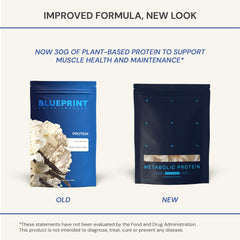 Blueprint by Bryan Johnson vanilla protein shaker ready for smoothies and meals.