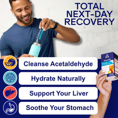 Blueshift Pre-Game stick dissolves quickly in water for on-the-go hydration