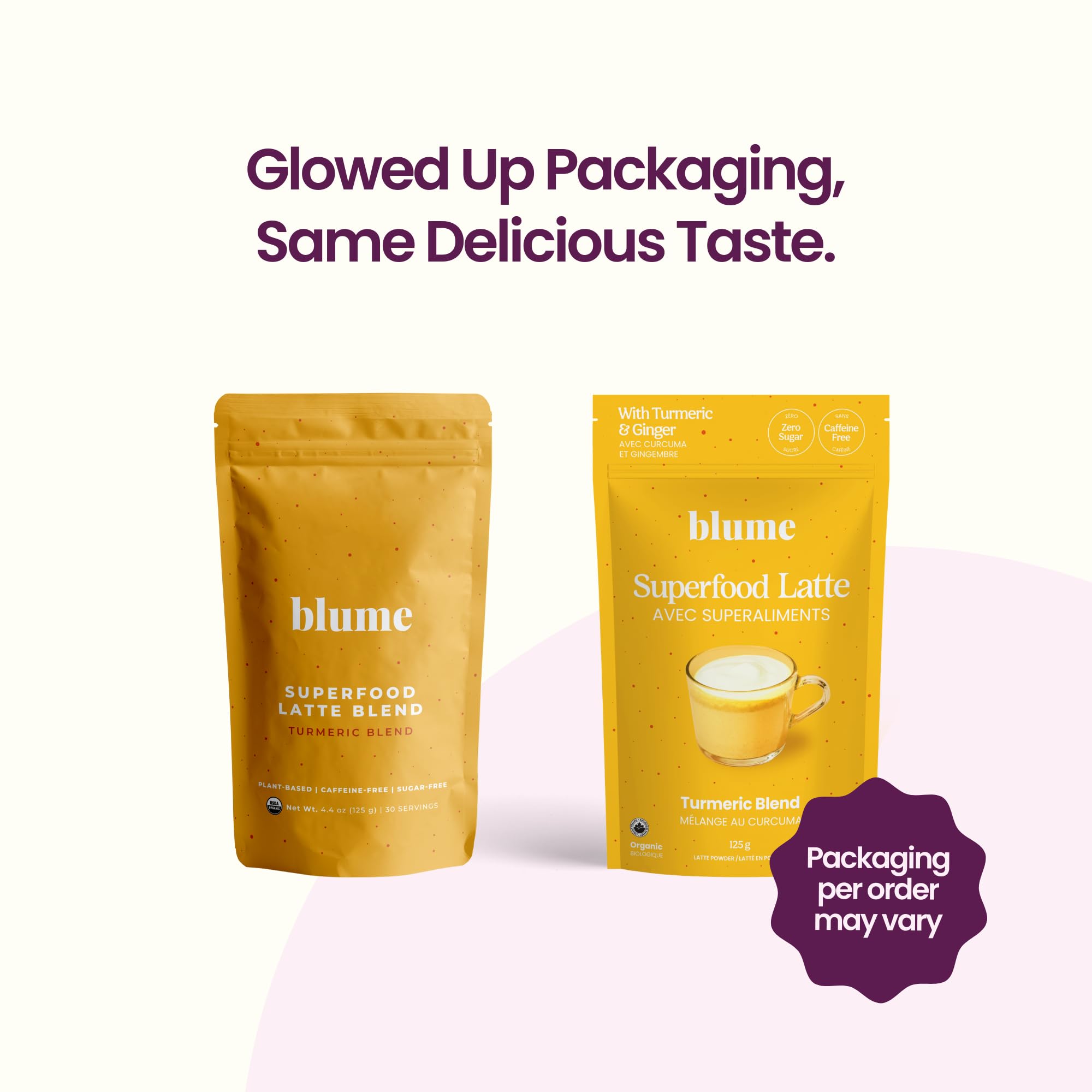 Blume Ginger root slices ready to flavor cozy drinks