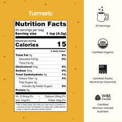 Blume Superfoods Latte ginger powder close-up for warming beverages