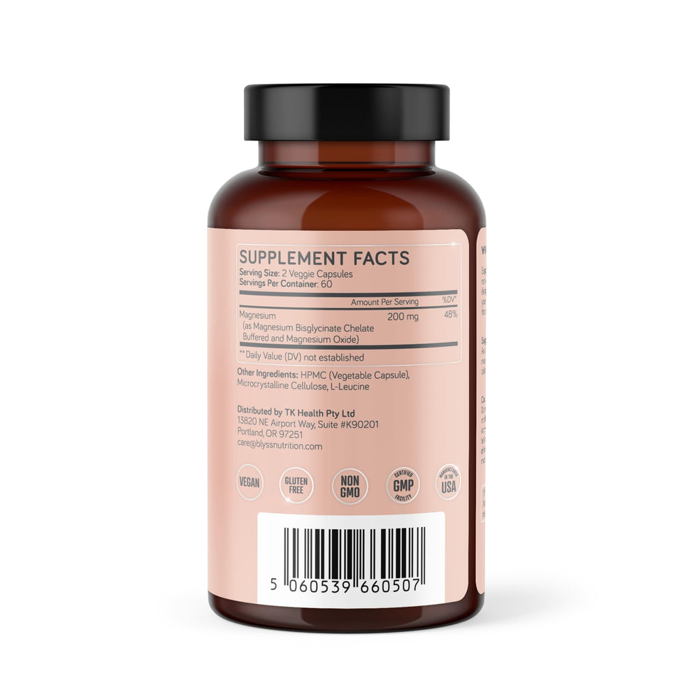 BLYSS capsules on white surface enhancing calm mood.