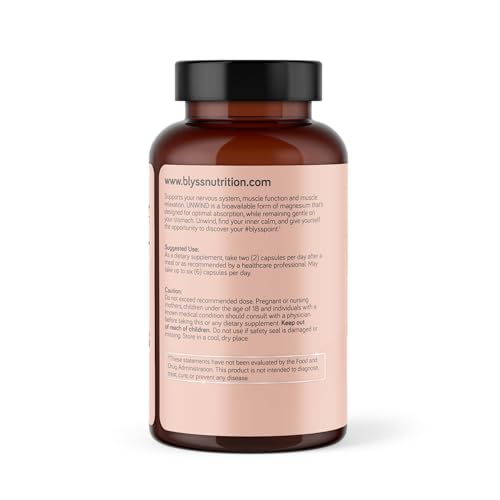 BLYSS daily wellness routine with magnesium bisglycinate capsules.