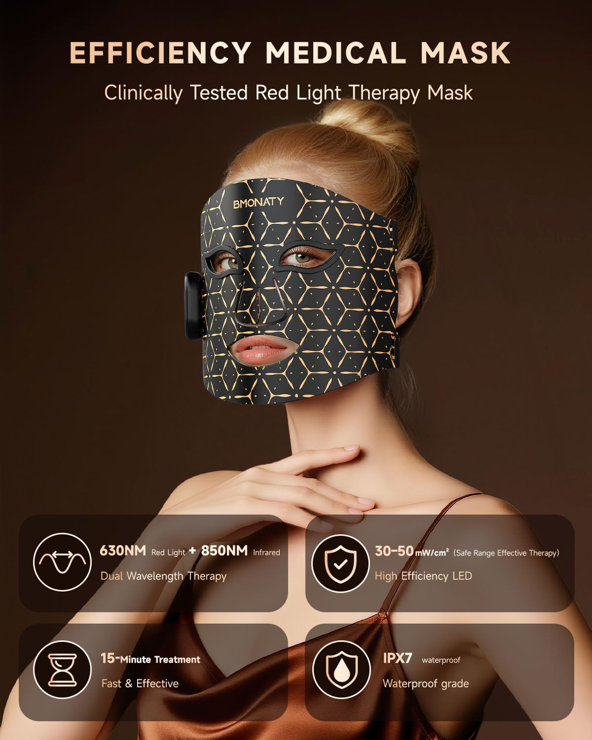 BMONATY mask side view, showcasing portable design for travel and use anywhere.