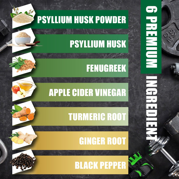 BMVINVOL ingredients display with fenugreek ginger turmeric emphasizing natural blend