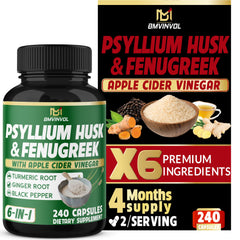 BMVINVOL 6in1 psyllium husk bottle supporting daily digestion