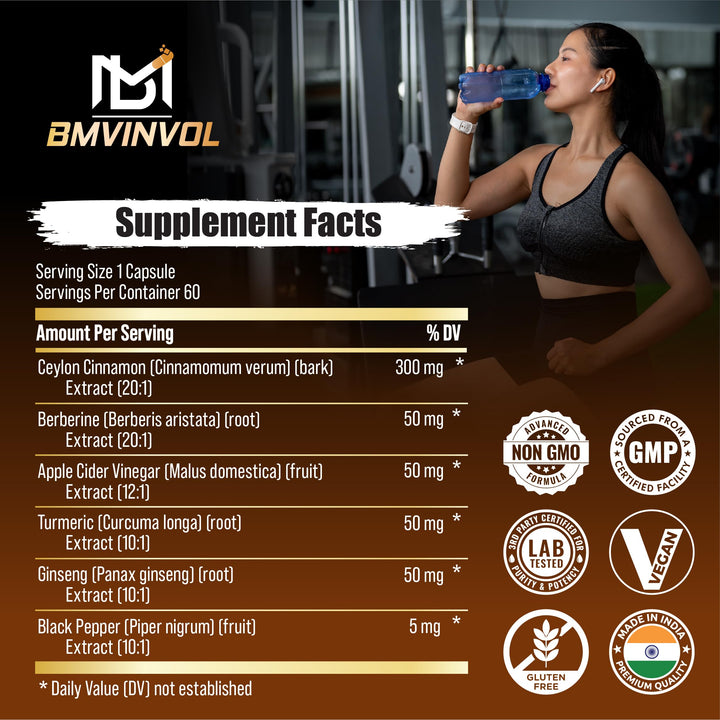 BMVINVOL Apple Cider Vinegar capsules showcase digestive comfort in daily routines.