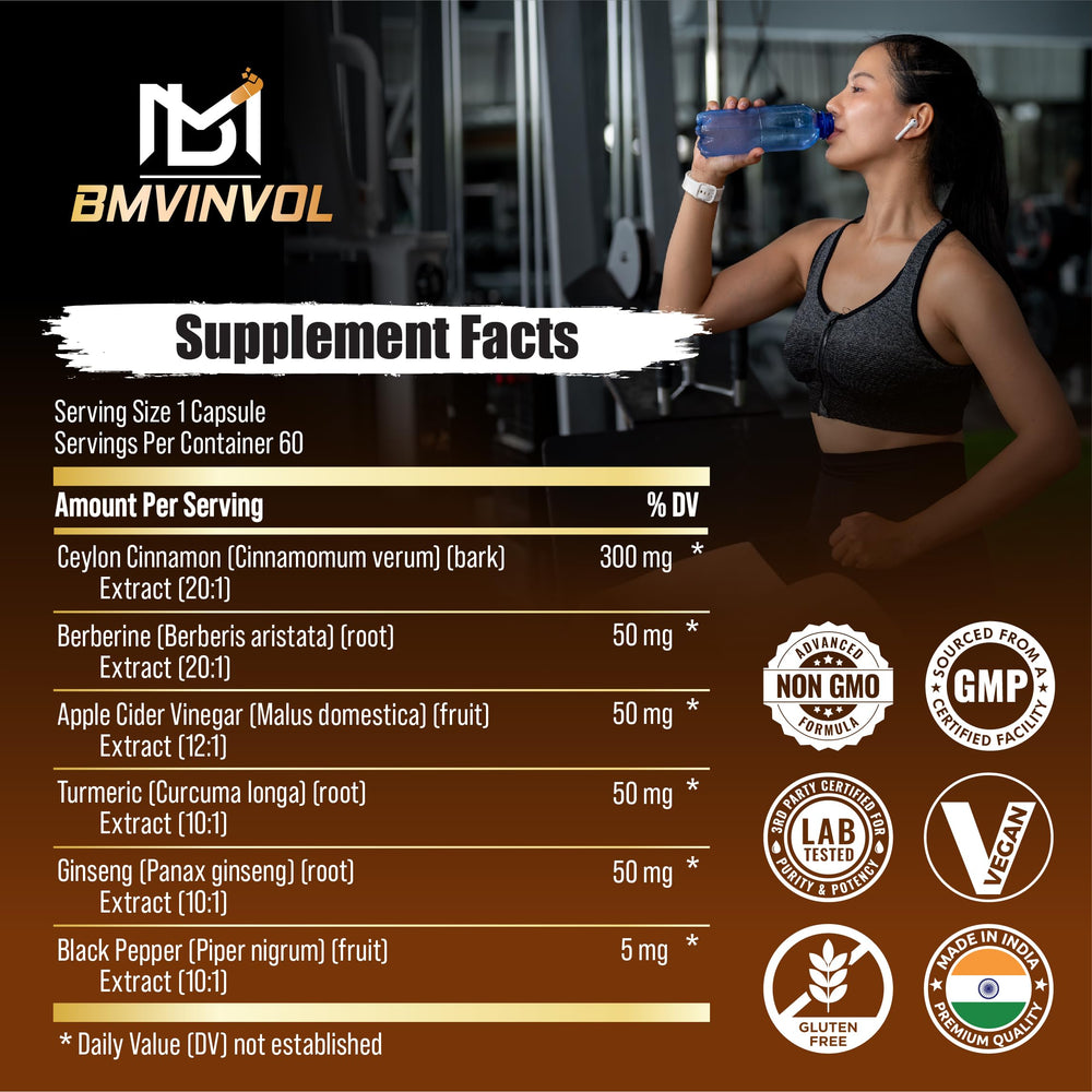 BMVINVOL Apple Cider Vinegar capsules showcase digestive comfort in daily routines.