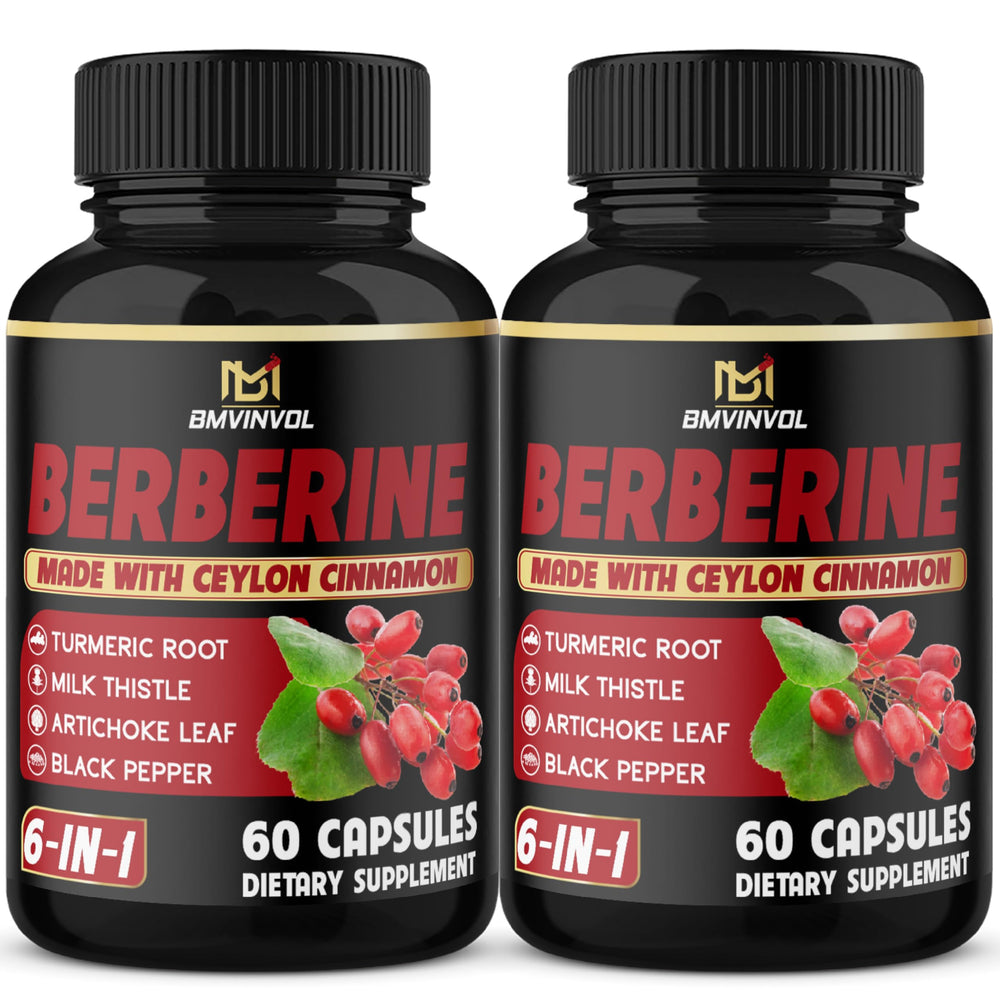 BMVINVOL Berberine bottle with capsules for easy daily use.