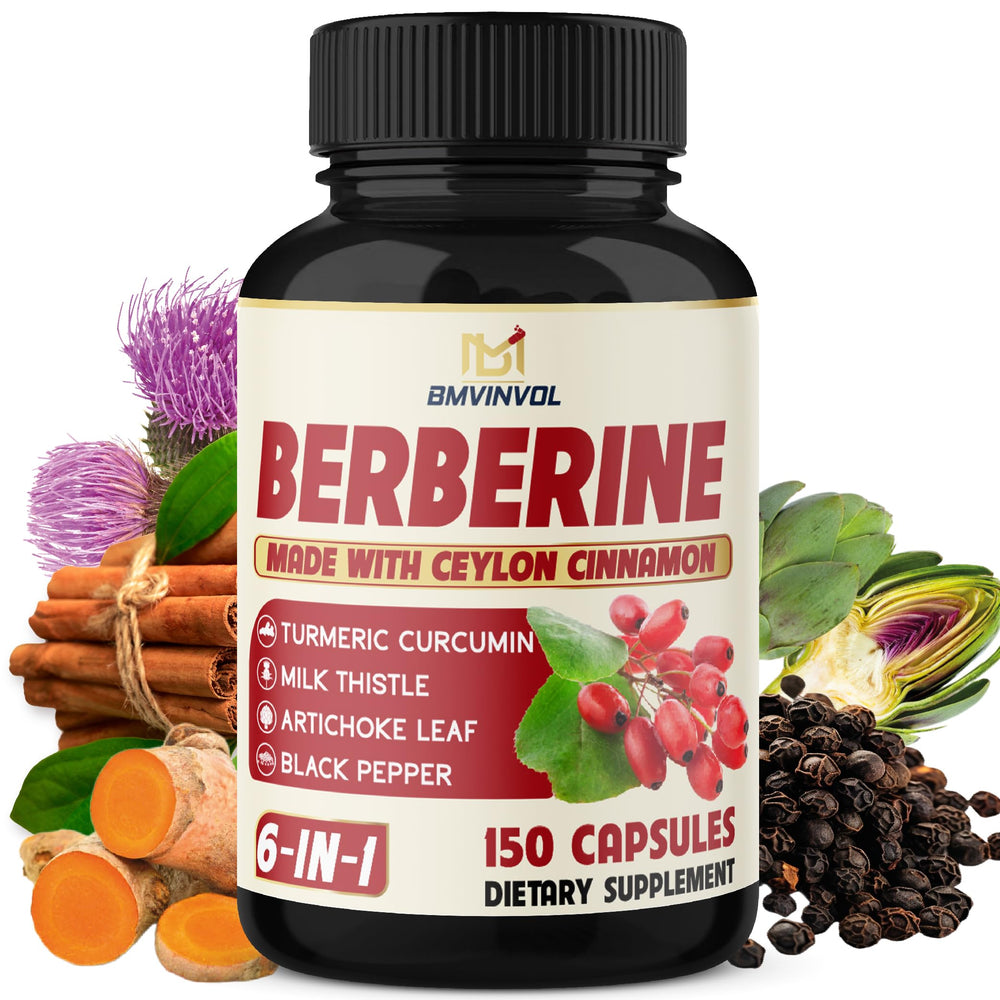 BMVINVOL Berberine bottle ready for daily wellness support.