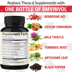 BMVINVOL formula including black pepper to support absorption.