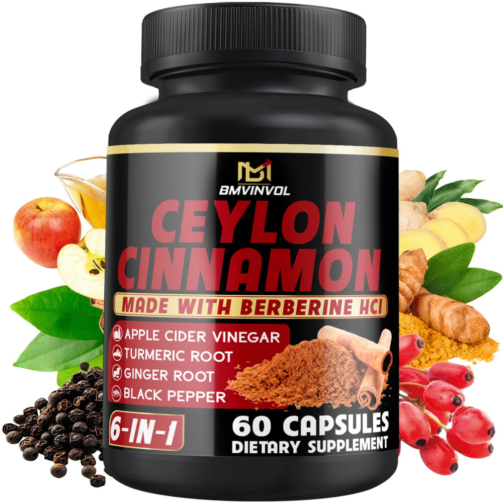 BMVINVOL Ceylon Cinnamon capsules bottle for daily wellness and routine