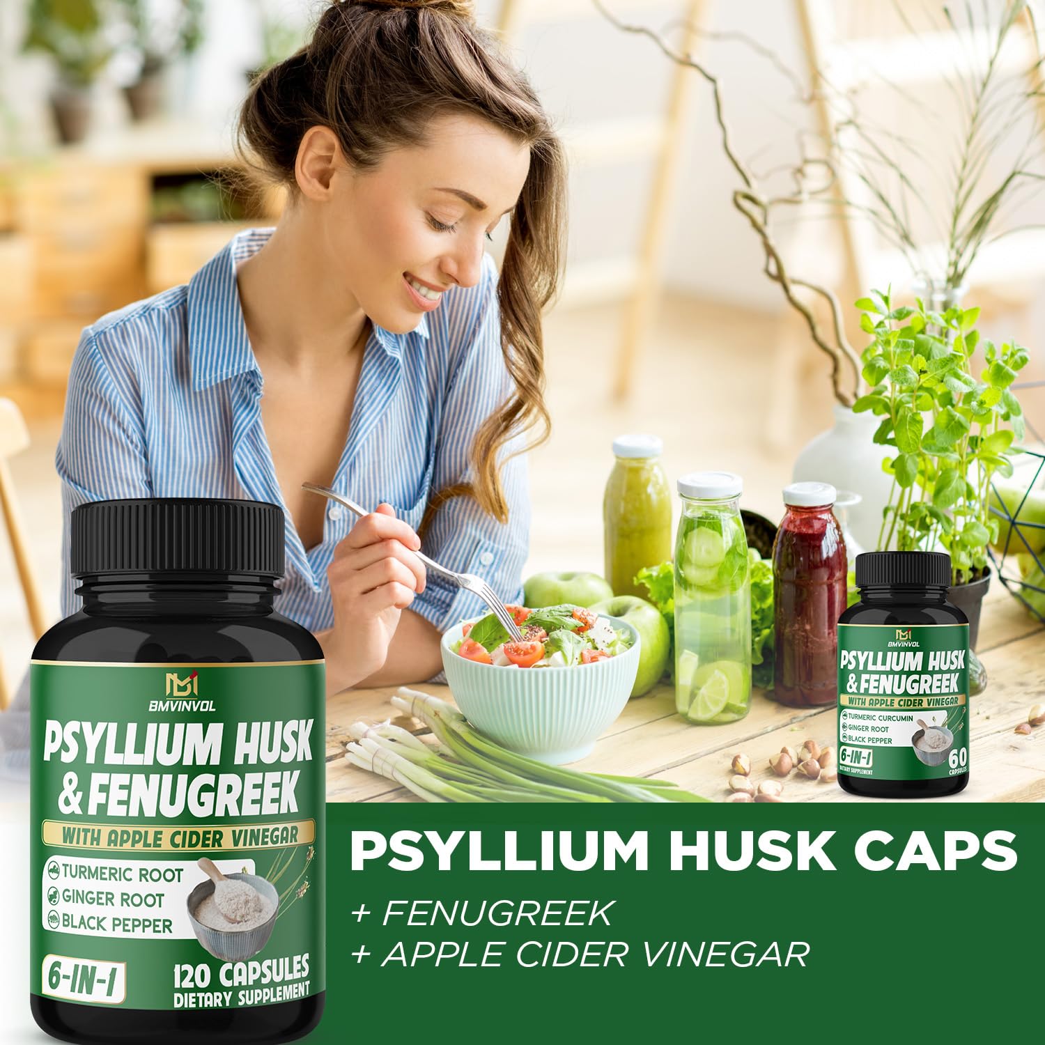 BMVINVOL herbal fiber formula supports regularity as part of routine.