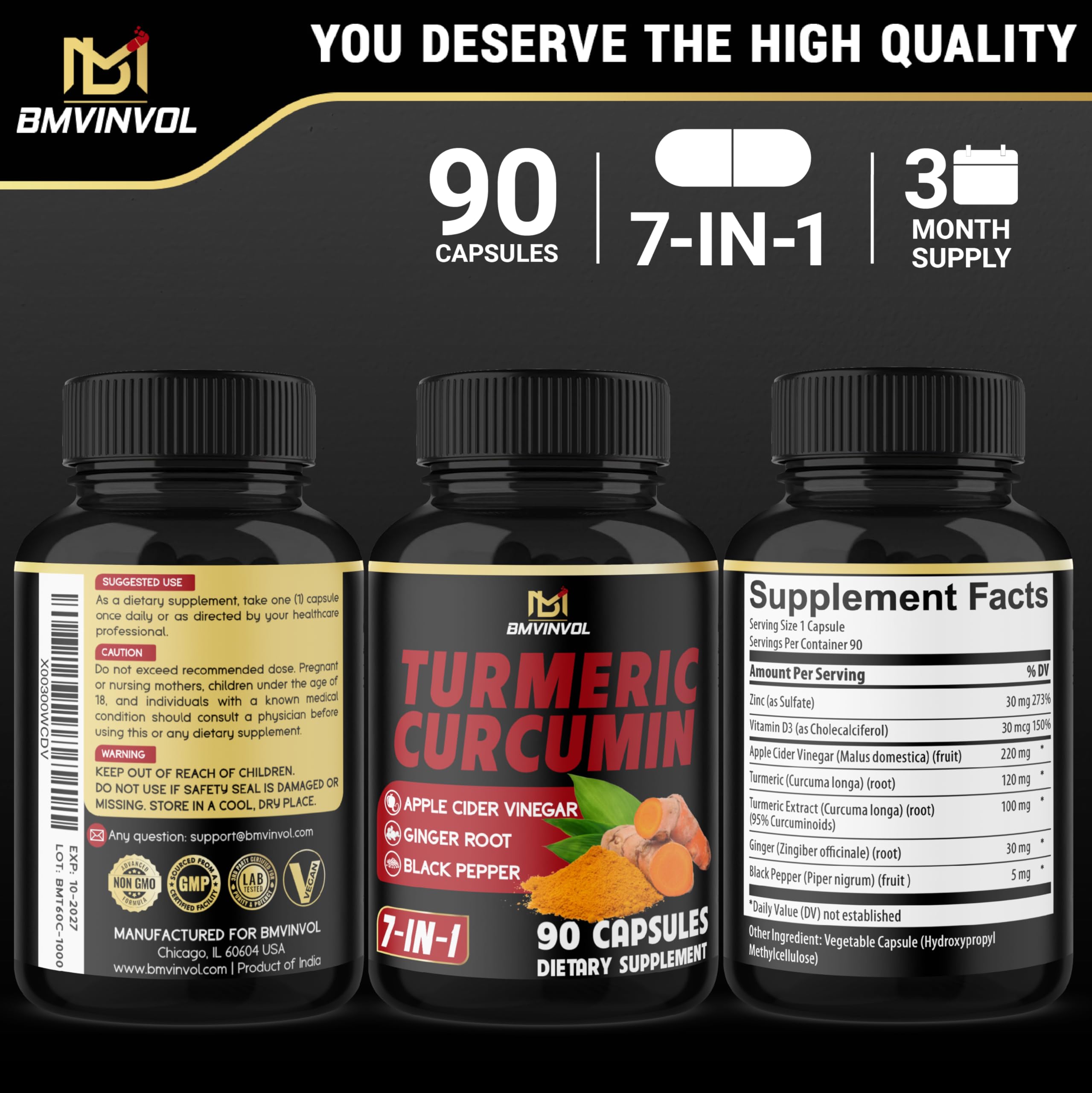 BMVINVOL Immune-supporting supplement on a clean surface.