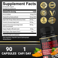 BMVINVOL Turmeric Curcumin capsules on a spoon for easy dosing.