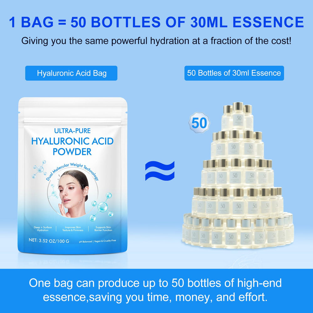 bnHUlMXw Hyaluronic Acid Powder packaging close-up with product label