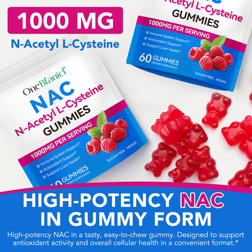 bnHUlMXw NAC Gummies strawberry flavor label for everyday use.