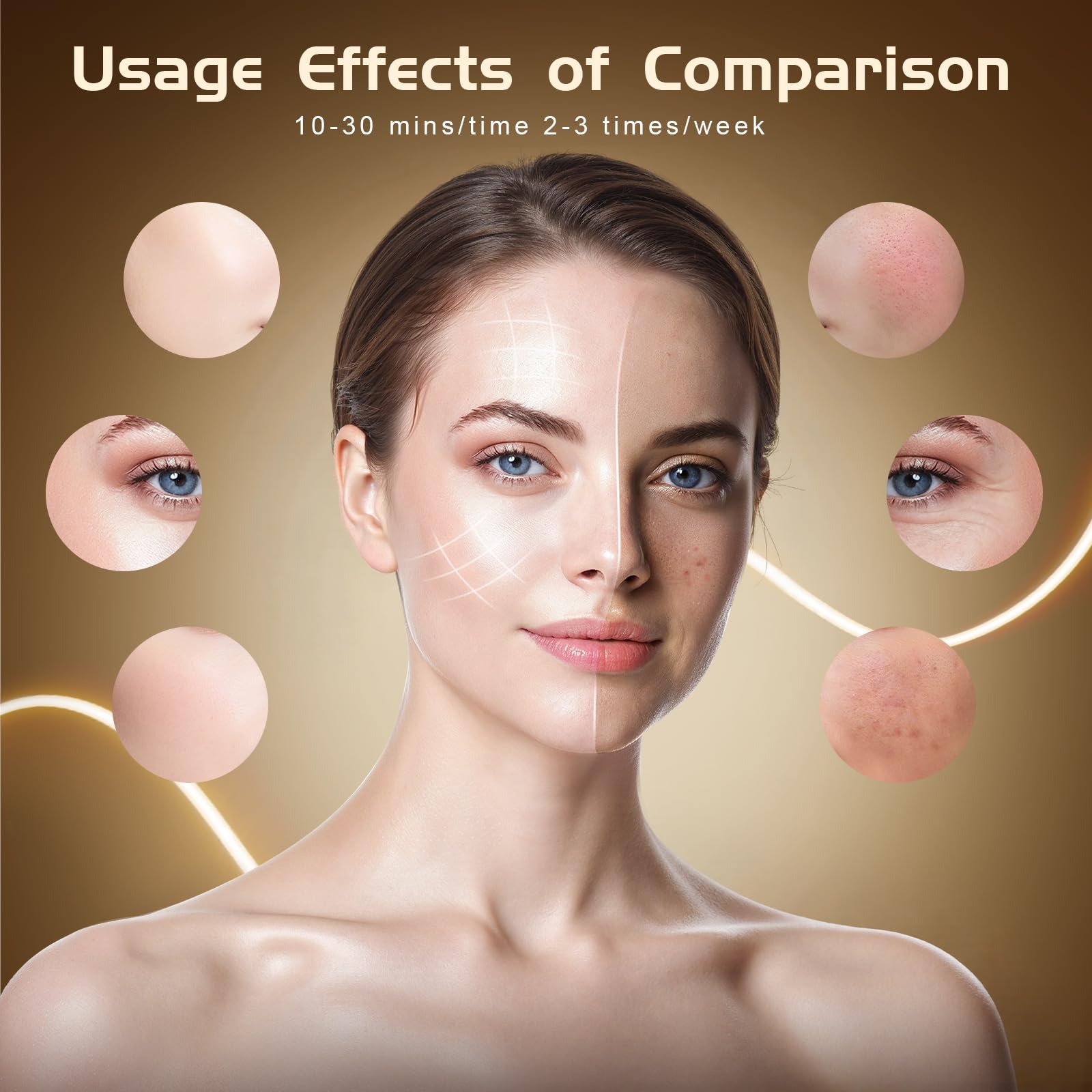 BNU near-infrared mode offering deeper penetration for facial contours.