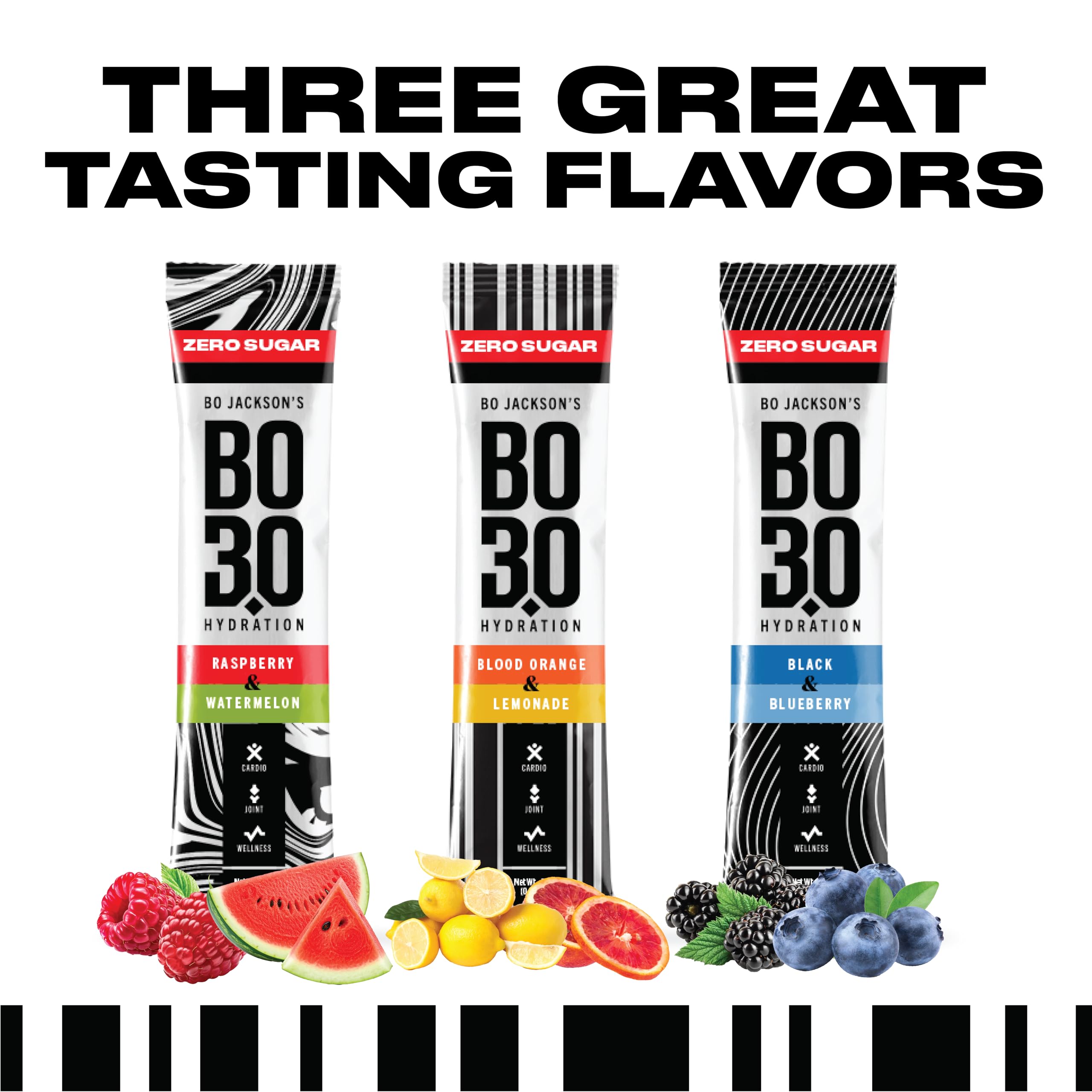 BO3.0 hydration bottle with blood orange flavor for active training.