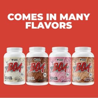 Low-sodium label on container, BOA Isolate appealing to daily macro planning