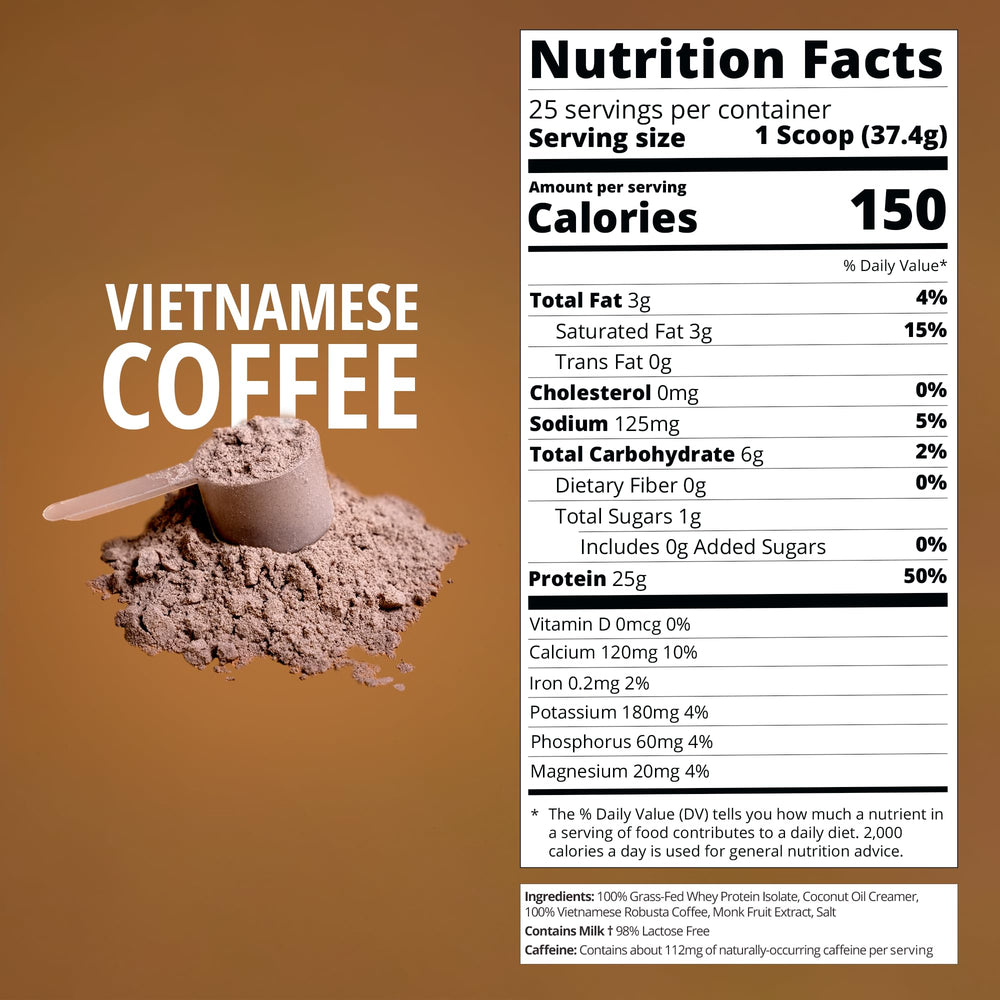 Close-up of real ingredients in Boba Tea Protein blend