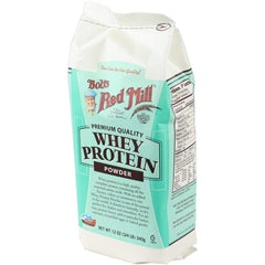 Four-pack packaging of Bob's Red Mill whey protein concentrate