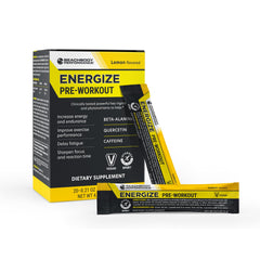 BODi Energize pre-workout powder tub ready for a high-energy workout