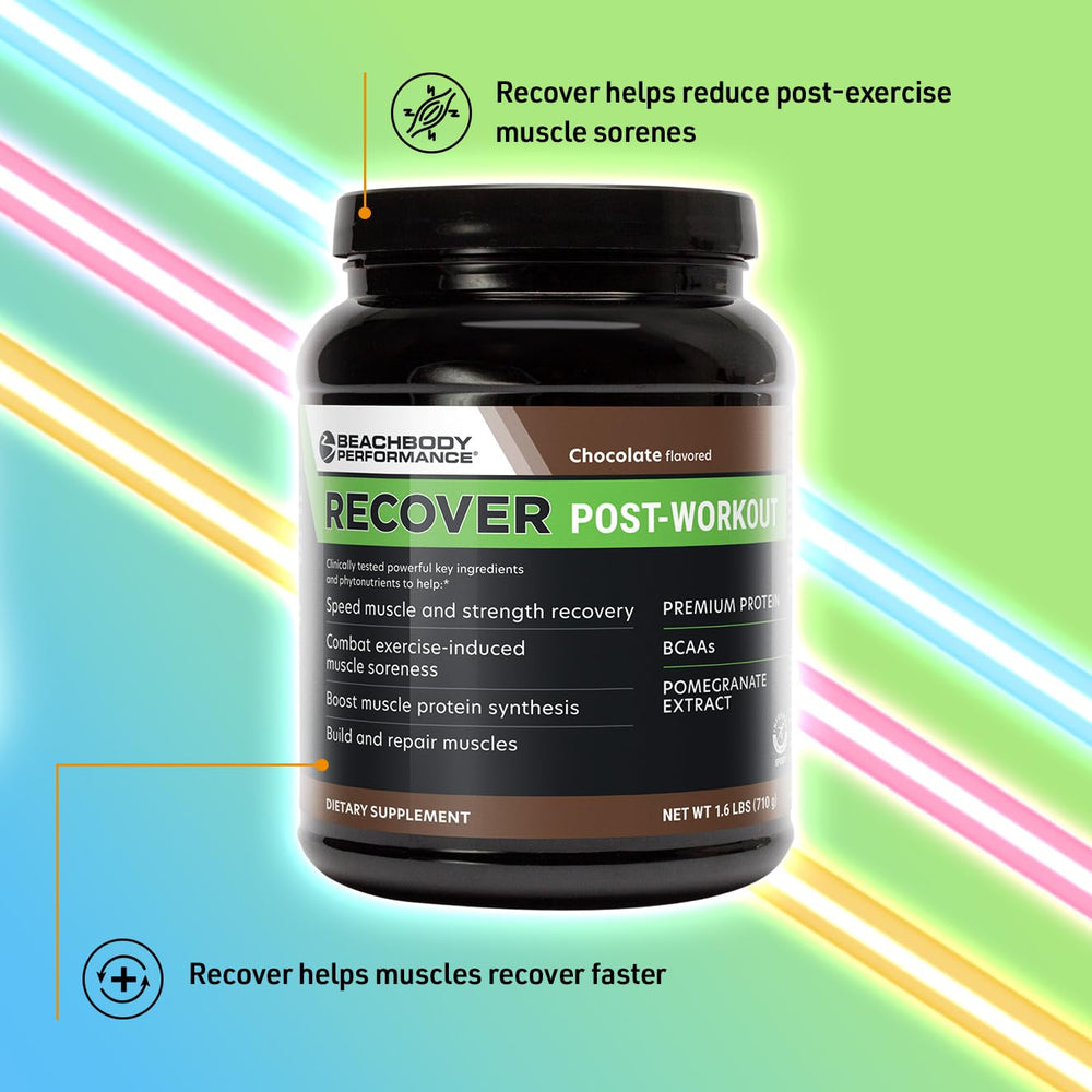 BODi Recover nutrition label emphasizing clean ingredients and certification