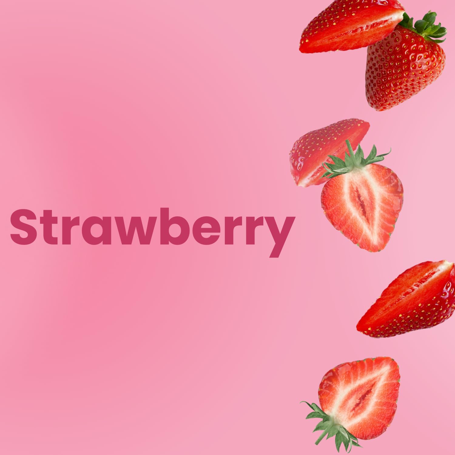 BODY BUILDERS strawberry shake glass highlights creamy texture and flavor
