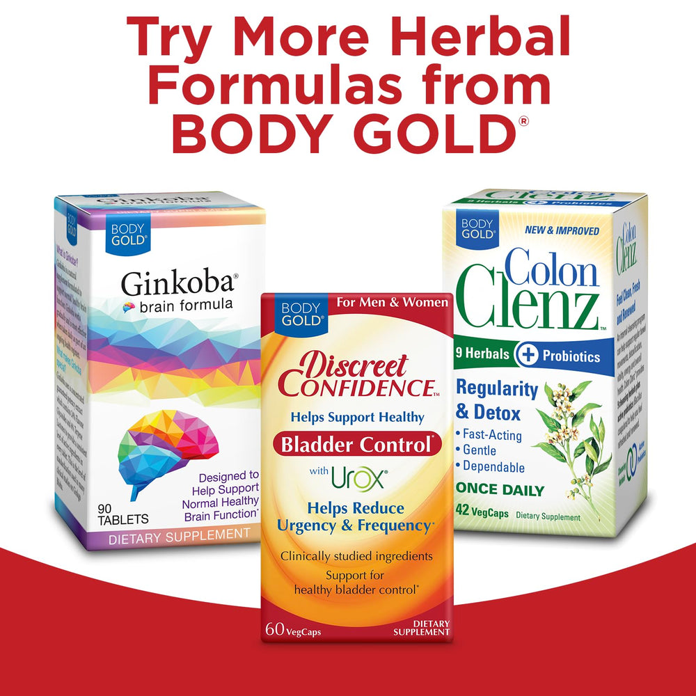 Body Gold Discreet Confidence vegan gluten-free badge appeals to clean-label shoppers