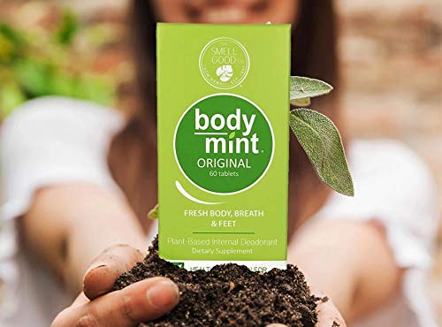 Body Mint dosing instructions panel for two daily tablets.