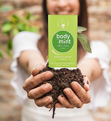 Natural plant ingredients banner on Body Mint packaging.
