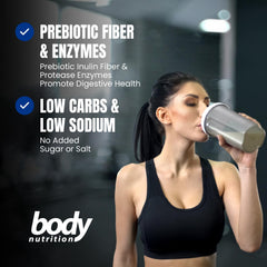 Body Nutrition Trutein bag close-up label with 45/45/10 blend highlighted.