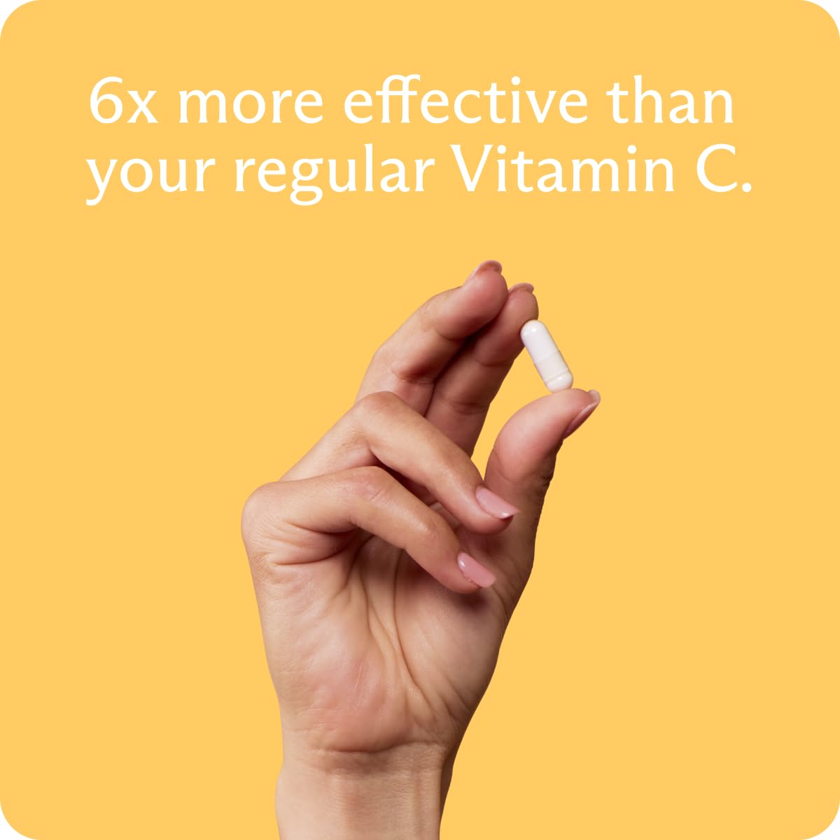 A person taking BodyBio Liposomal Vitamin C as part of daily routine
