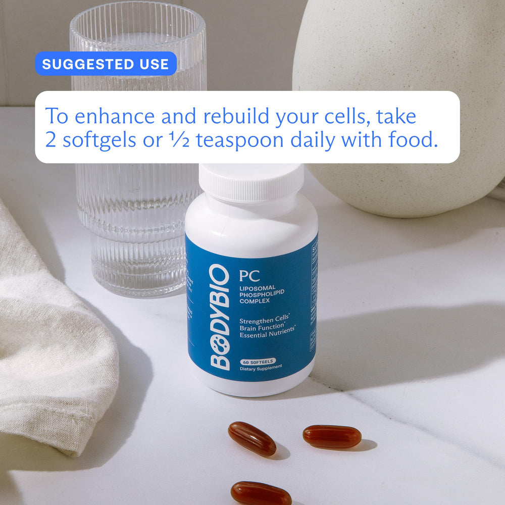 BodyBio PC daily-use scene depicts a calm morning routine with focused thinking.